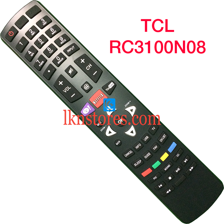 TCL RC3100N08 LED TV Yahoo Netflix Youtube Best Replacement Remote