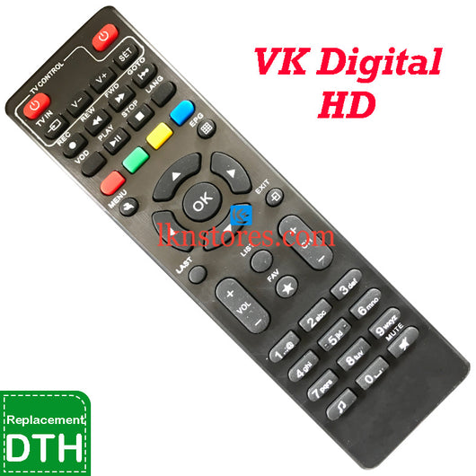 VK Digital Set top Box HD DTH Replacement remote control