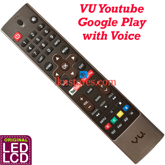 VU LED TV Original Youtube Google Play with Voice Remote Control