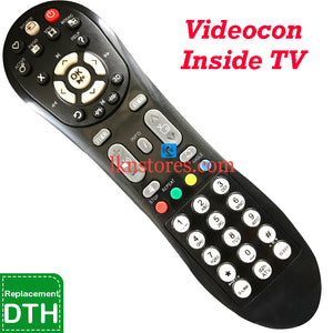 Videocon Set Top Box DTH Digital Inside TV replacement remote control