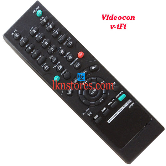 Videocon Remote Control V-TFT Replacement - LKNSTORES