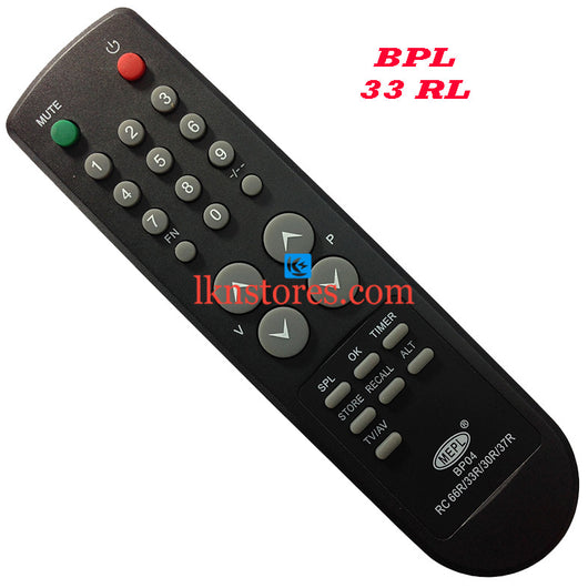 BPL RC 33RL replacement remote control - LKNSTORES