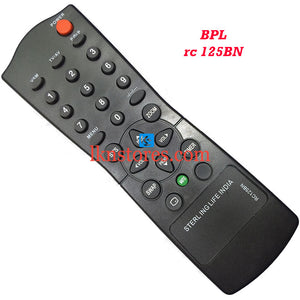 BPL RC 125BN replacement remote control - LKNSTORES