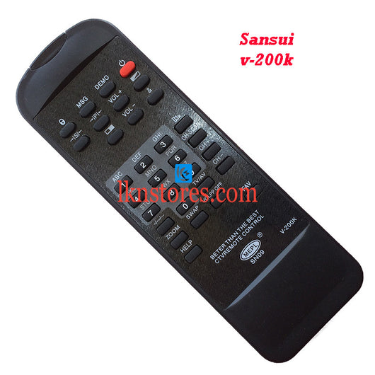 Sansui V 200K replacement remote control - LKNSTORES